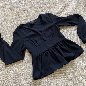 Fauxgerty NWOT peplum top